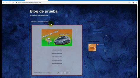 Tutorial De Blogger Cambiar Estilo Opacidad Y Color De Fondo De Las