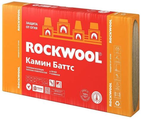 Каменная вата ROCKWOOL КАМИН БАТТС 30 мм 2,4 м - купить по выгодной ...