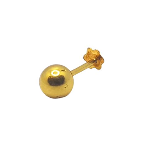 Pure Gold Jeweller Latest Nose Pins Gold Nose Pins