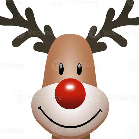 Rudolph The Red Nosed Reindeer Illustration Christmas Concept 23969141