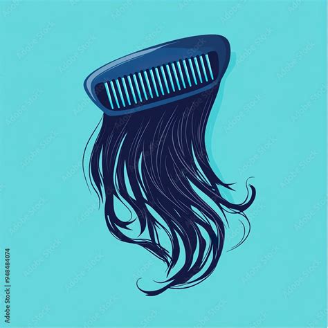 August Is National Hair Loss Awareness Month Vector Illustration Blue