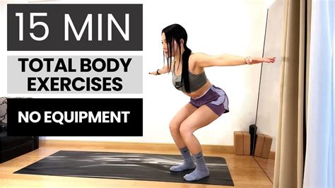 🍑🦵👙💪15 Min Total Body Exercises No Equipment No Noise No Jumping Quiet Real Home Workout