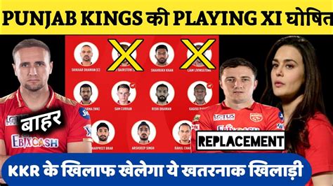 Ipl 2023 Punjab Kings Best Playing 11 Pbks Playing 11 2023 Punjab