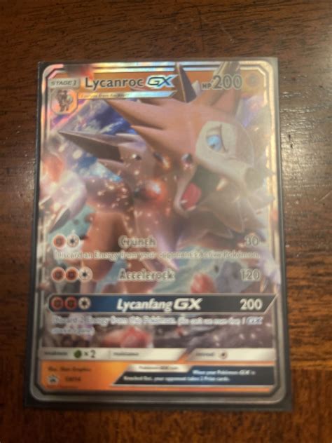 Mavin Pok Mon Tcg Lycanroc Gx Sm Black Star Promo Sm Promo