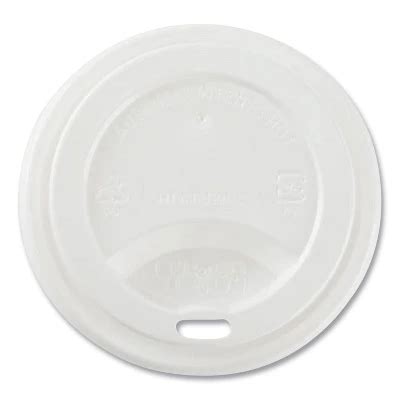 Karat Hot Cup Lids Sipper Lid Fits Oz Hot Cups Plastic White