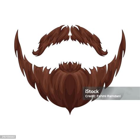 Mustache And Beard Stock Illustration Download Image Now Adult Artificial Barber Istock