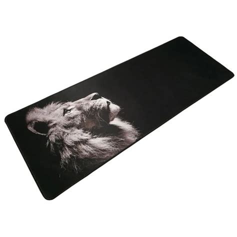 Buy 300x800mm Lion Gaming Mouse Pad Plain Extend Locking Edge No Slip Computer