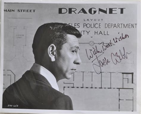 Jack Webb Signed Autographed Photo Dragnet Wcoa Etsy