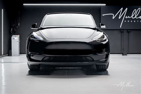 Pr Paration Esth Tique Compl Te D Une Tesla Model Y Noire