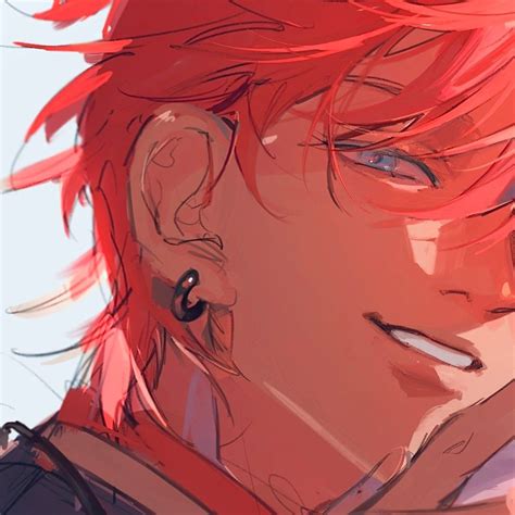 Pin By Duodxiart On Animeillustra Red Hair Anime Guy Anime Red Hair