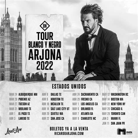 Ricardo Arjona Alista Su Tour Blanco Y Negro Wow La Revista