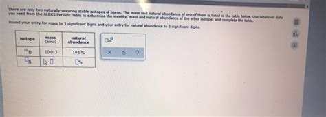 Solved There Are Only Two Naturally Occuring Stable Isotopes Chegg