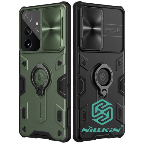 Nillkin Camshield Armor Case For Samsung Galaxy S21 S22 Ultra Impact Drop Resistance Military