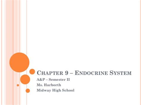 PPT - Chapter 9 – Endocrine System PowerPoint Presentation, free ... 
