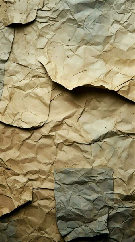 Old Paper Sheets Texture With Dark Edges Vertical Mobile Wallpaper Ai