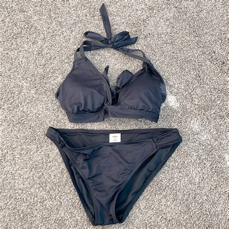 Mossimo Supply Co Swim Mossimo Bikini Grey Poshmark