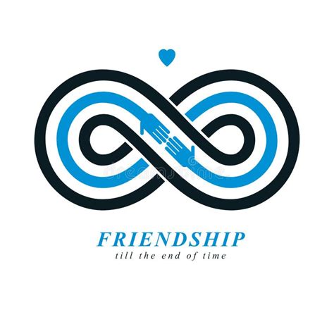 Friends Forever Everlasting Friendship Conceptual Vector Symbol Stock