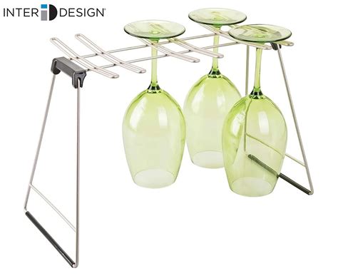 Interdesign Classico Wine Glass Drying Rack Emega Australia