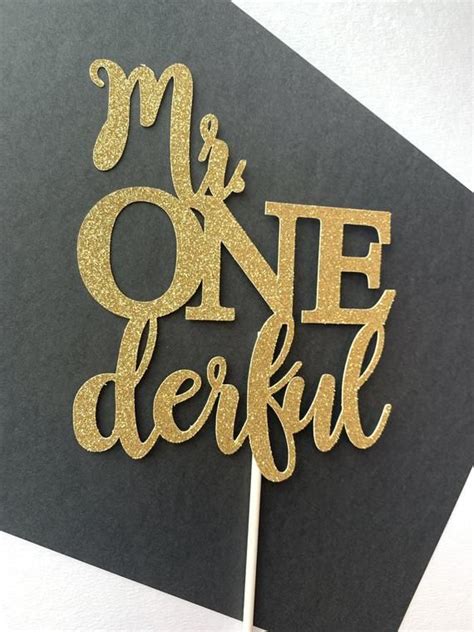 Mr Onederful Cake Topper Cardstock Paper Cake Topper Mr Onederful