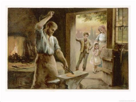 The Village Blacksmith By Henry Wadsworth Longfellow Blacksmithing