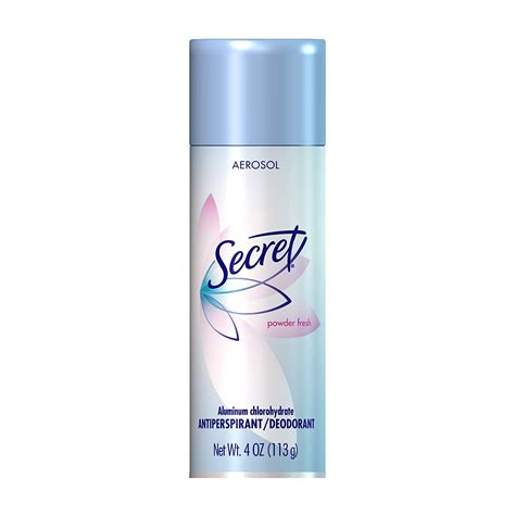 Secret Original Powder Fresh Scent Womens Aerosol Antiperspirant And Deodorant 4 Ounce Pack Of 3