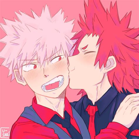 Kiribaku Bakugou Katsuki Kirishima Eijirou Boku No Hero Academia Bnha Mha Kirishima Anime My