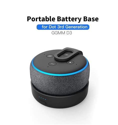 Ggmm Original Portable Battery Base For Amazon Echo Dot 3rd Gen In 2020