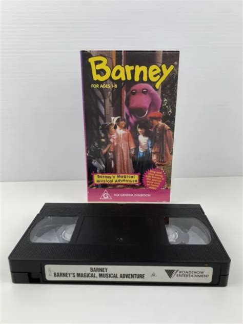 Barney Barney S Magical Musical Adventure Vhs Video Tape Very Rare Sexiz Pix