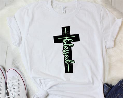 Blessed Cross SVG Religious SVG Spiritual T Shirt Design Etsy