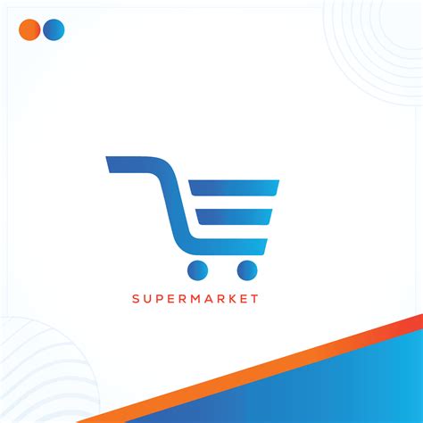 E shopping cart supermarket Letter Logo Template In Modern Creative ...