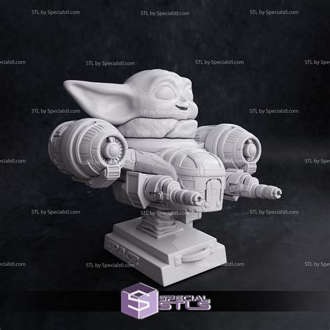 Chibi Grogu Stl Files Starwars D Printing Figurine Specialstl