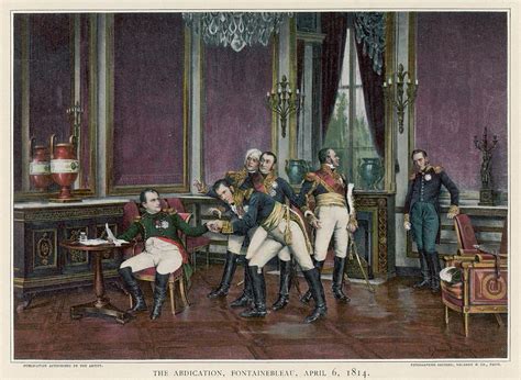 Napoleon's First Abdication Drawing by Mary Evans Picture Library