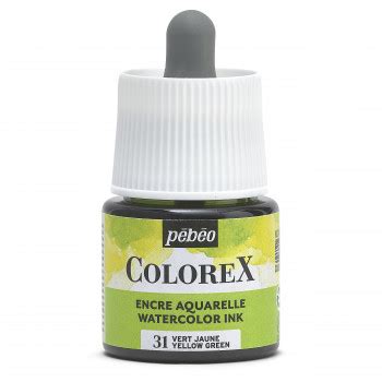 Encre Aquarelle Pebeo Colorex Ml Vert Jaune