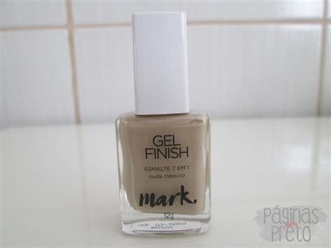 P Ginas Em Preto Swatch Nude Cl Ssico Cobertura Brilhante Para Esmaltes Mark Avon