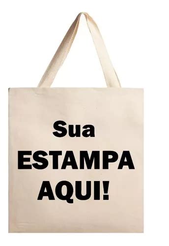 80 Sacolas 38x40 ecobag Personalizadas Tecido Algodão Cru Frete grátis