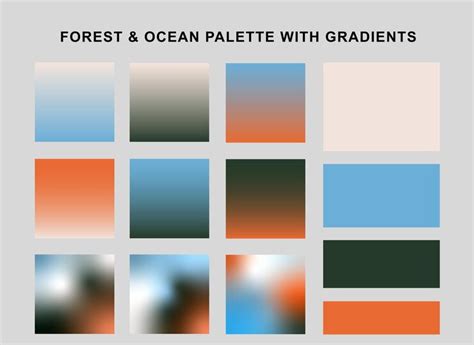 Premium Vector | Orange and Blue gradient pack