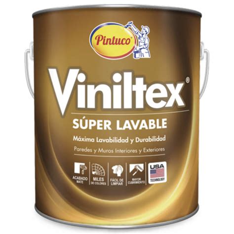 Pintura acrílica Viniltex Super Lavable mate color blanco 1gl