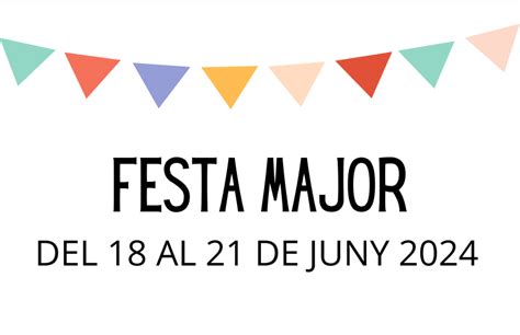 Programa De Festa Major 2024 Escola Ciutat Jardí