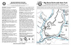 Big Basin Redwoods State Park Trail Map - Boulder Creek California ...