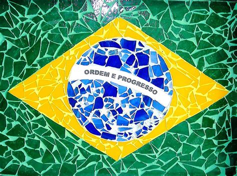 Arte Bandeira Do Brasil - Pin de Arley Rojas em Brasil | Arte em mosaico, Bandeira do brasil ...