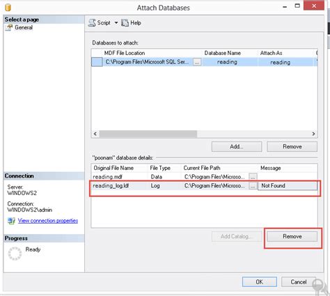 3 Methods To Attach Sql Database Without Transaction Log File