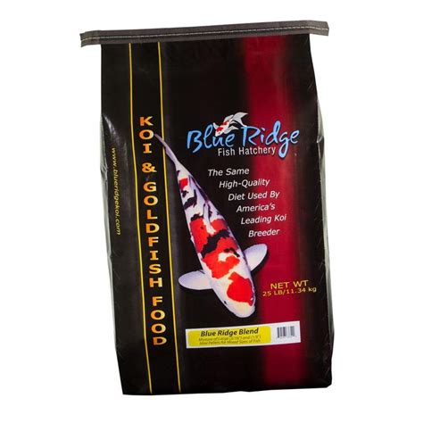 Blue Ridge Blend Koi & Goldfish Food Pellets - Mini & Large Pellet | Goldfish food, Blue ridge ...