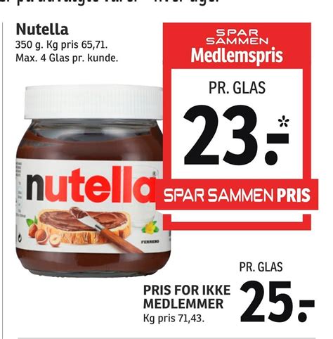 Nutella Tilbud Hos SPAR