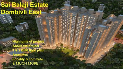 1 2 BHK Flats For Sale In Dombivli East Sai Balaji Estate YouTube