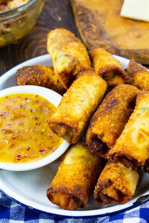 Pulled Pork Egg Rolls Spicy Southern Kitchen