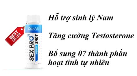 Ostrovit Sex Pro Shot 02 Lần Dùng Hỗ Trợ Sinh Lý Nam Tăng Cường Sinh