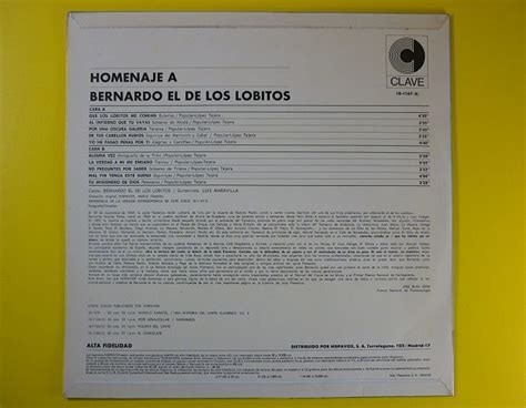 Yahoo オークション LP Bernardo El De Los Lobitos Homenaje A 18 1