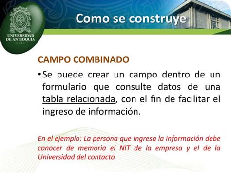 Creación de formularios en MS Access PPT