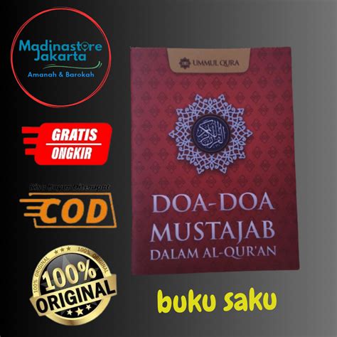 Jual Buku Saku Doa Doa Mustajab Dalam Al Quran Shopee Indonesia