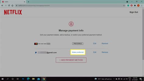 How To Change The Payment Method On Netflix